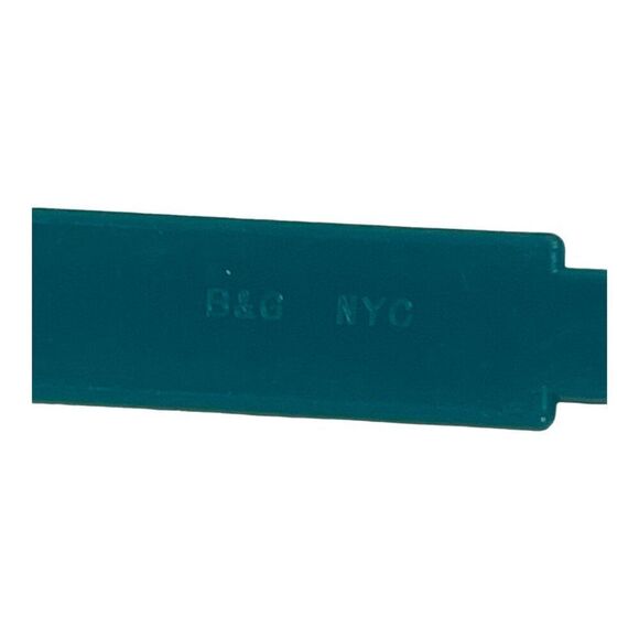 B&G NYC Retro MCM Mod Plastic Hangers Set Of 3 Green Yellow Space Age Decor LOT - Picture 4 of 16